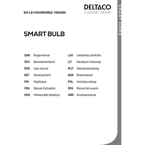 Deltaco LED pære 4,9W - smart lys