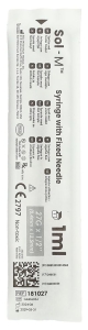 SOL-M Spritze mit fixierter Nadel 1ml 27G 1/2, 100 Stück