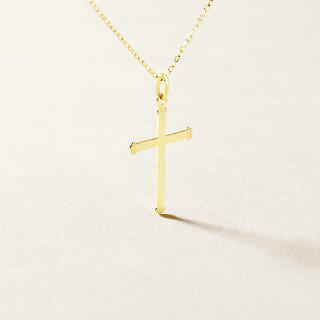 Pendentif Alyssa Croix Or Jaune