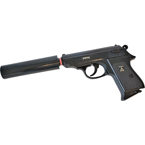 Legetøjspistol med lyddæmper PPK 276 mm