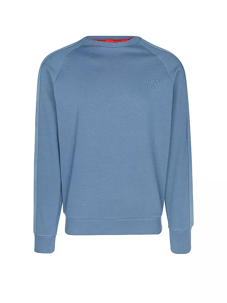 HUGO Loungewear Pullover blau