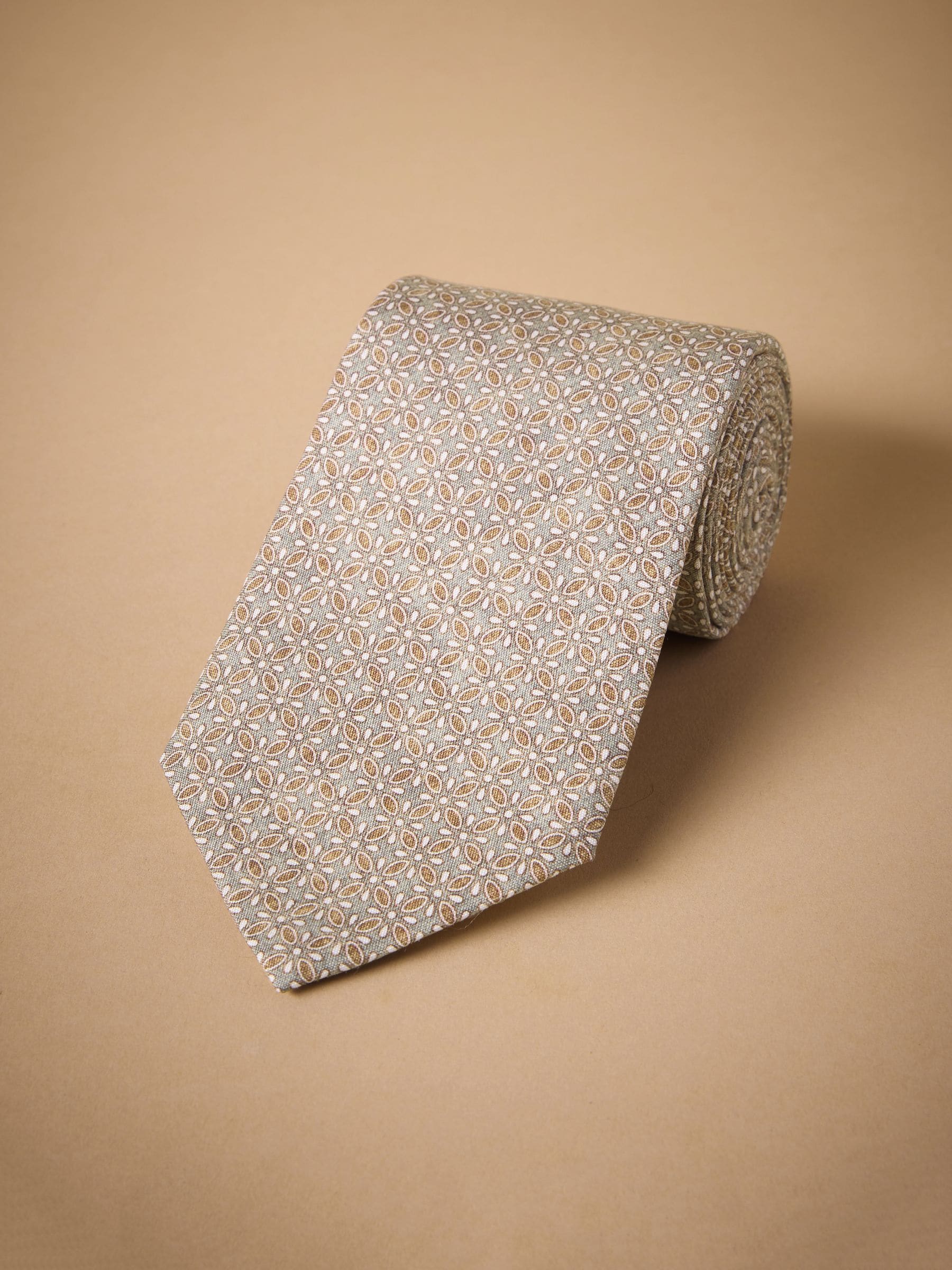 Groen - Signature Made In Italy Printed Paisley Tie