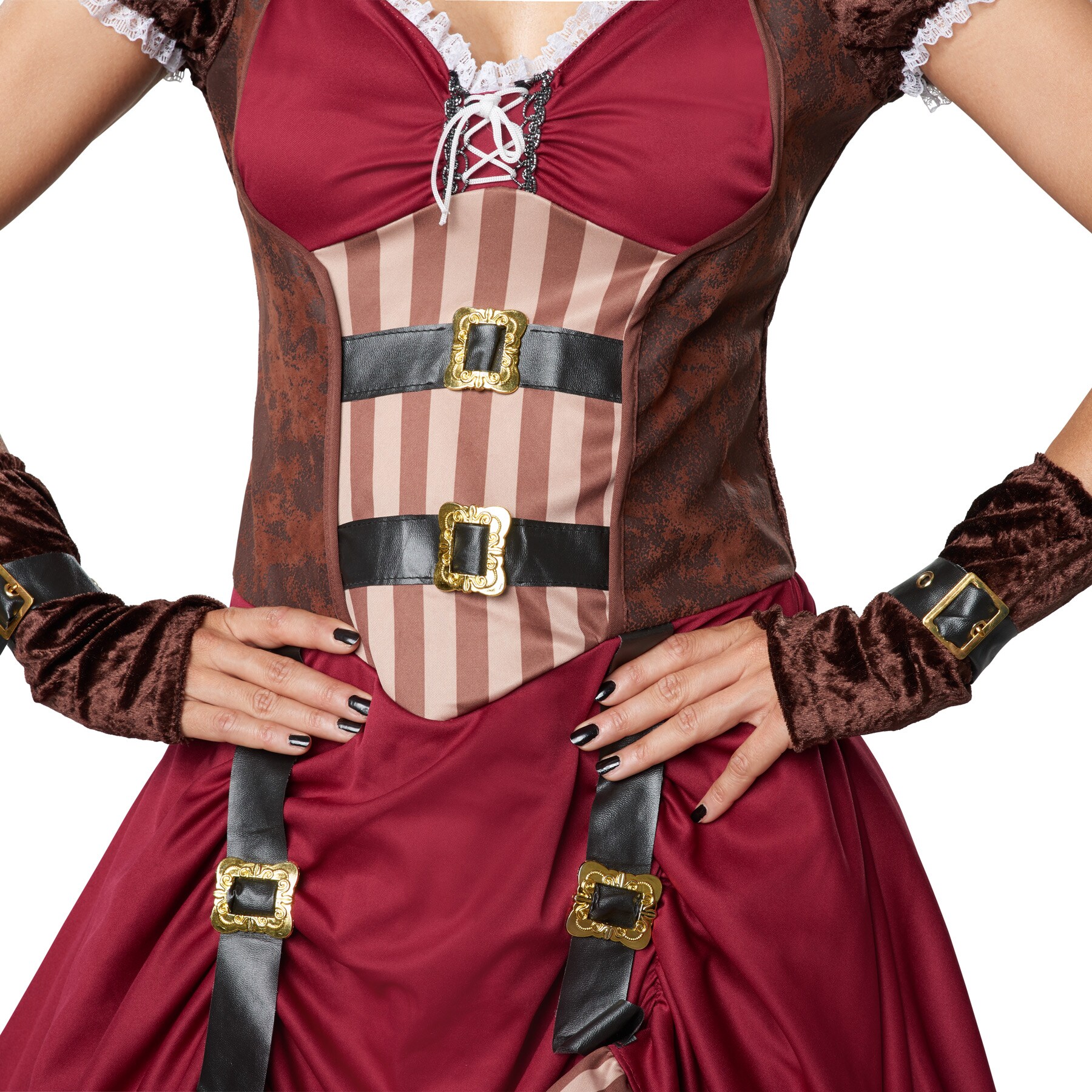 tectake® Frauenkostüm Steampunk Edelfrau