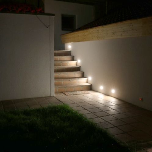 Moderne inbouwspot staal incl LED - Square 7