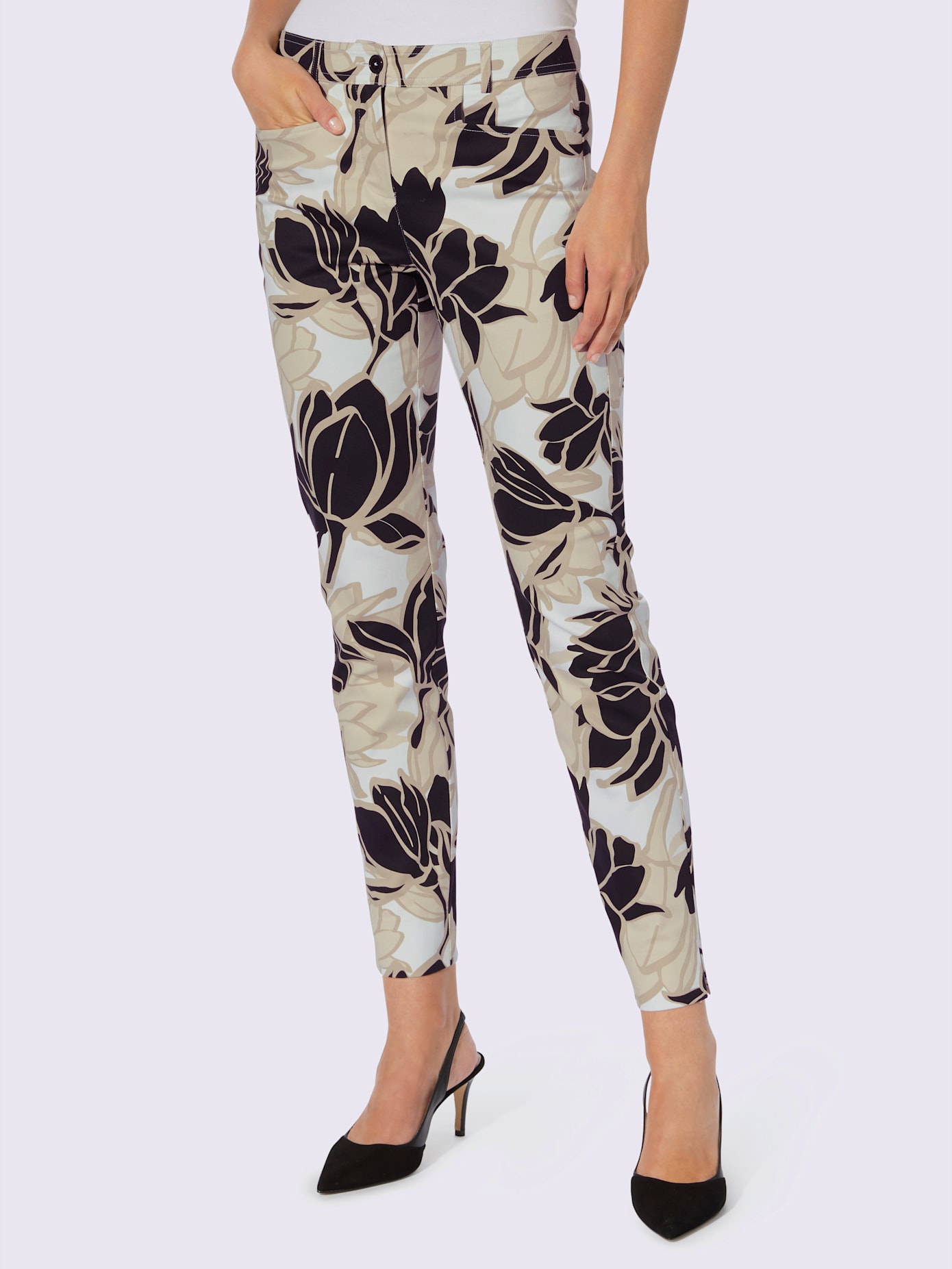 Pantalon imprimé imprimé floral