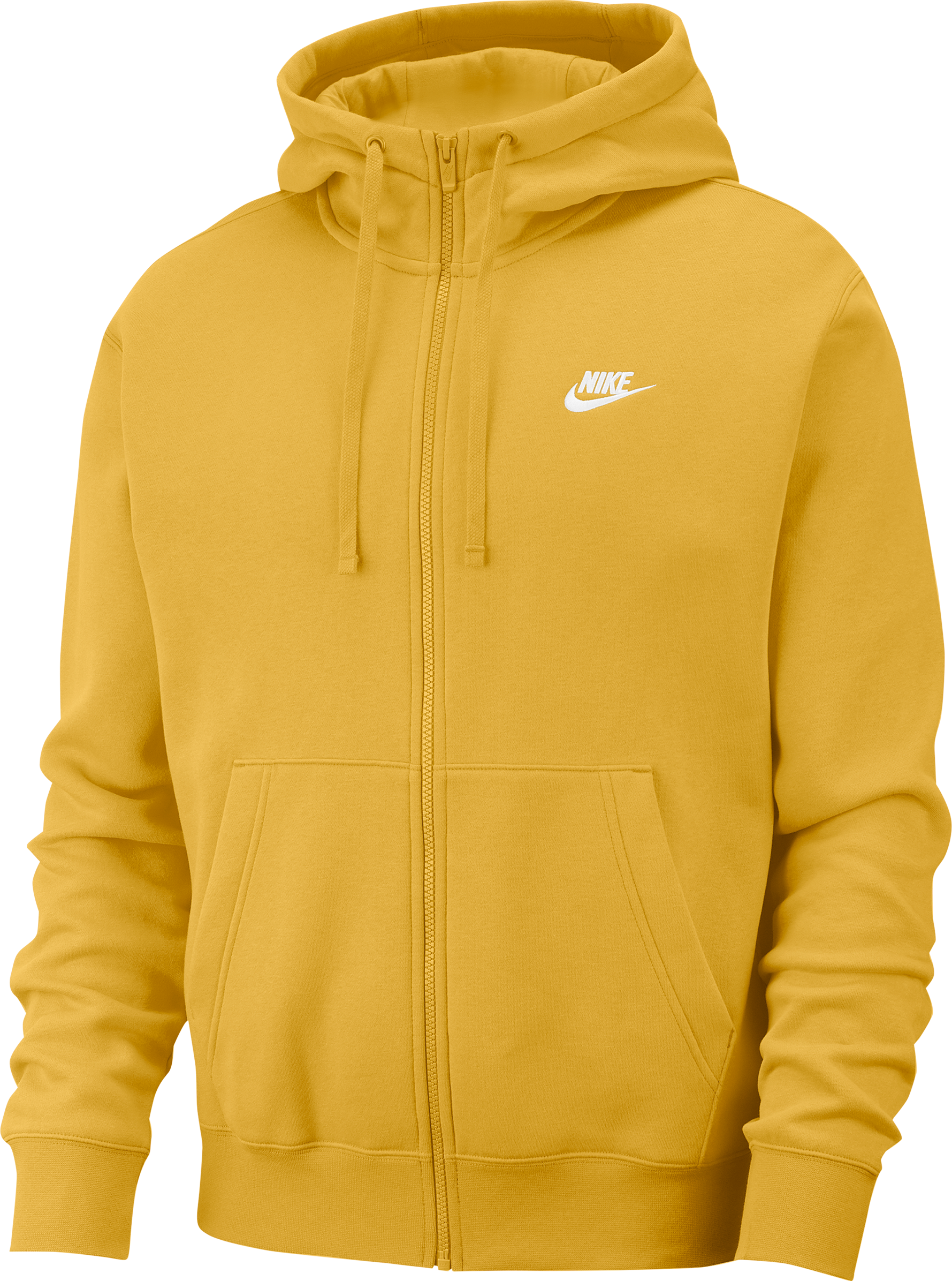 Nike Club Fleece Kapuzenjacke Gelb F761