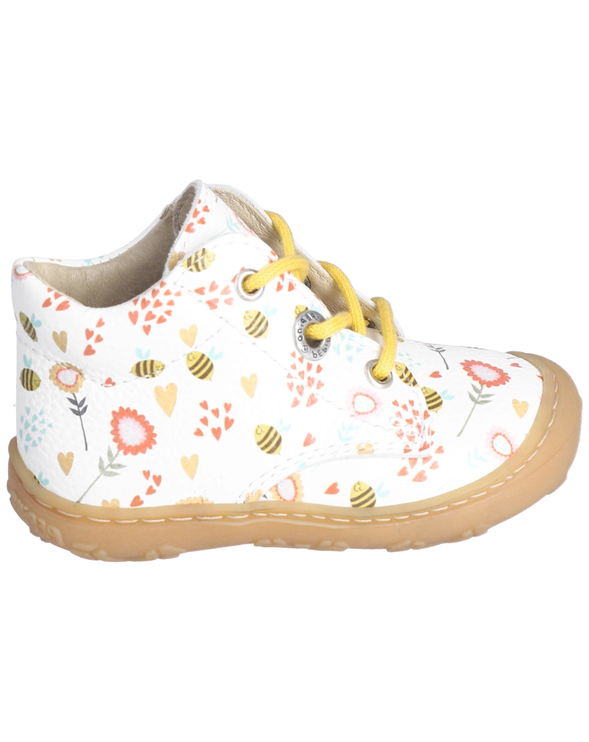 Schnür-Lauflernschuhe DOTS PRIMA VERA in bianco