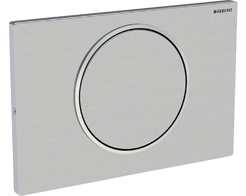 GEBERIT Sigma 10 bedieningsplaat, geborsteld roestvrij stalen plaat / geborsteld roestvrij stalen knop 115.787.SN.5