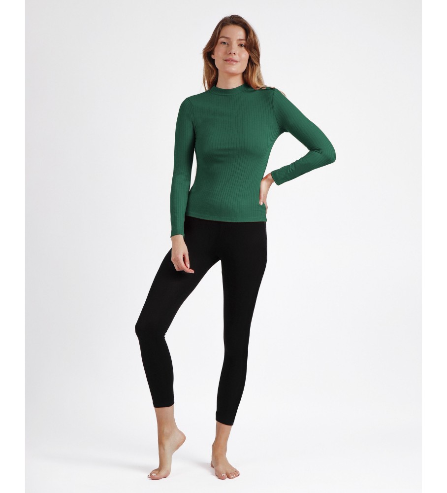 Camiseta de manga comprida Admas Warm Rib Perkins Green