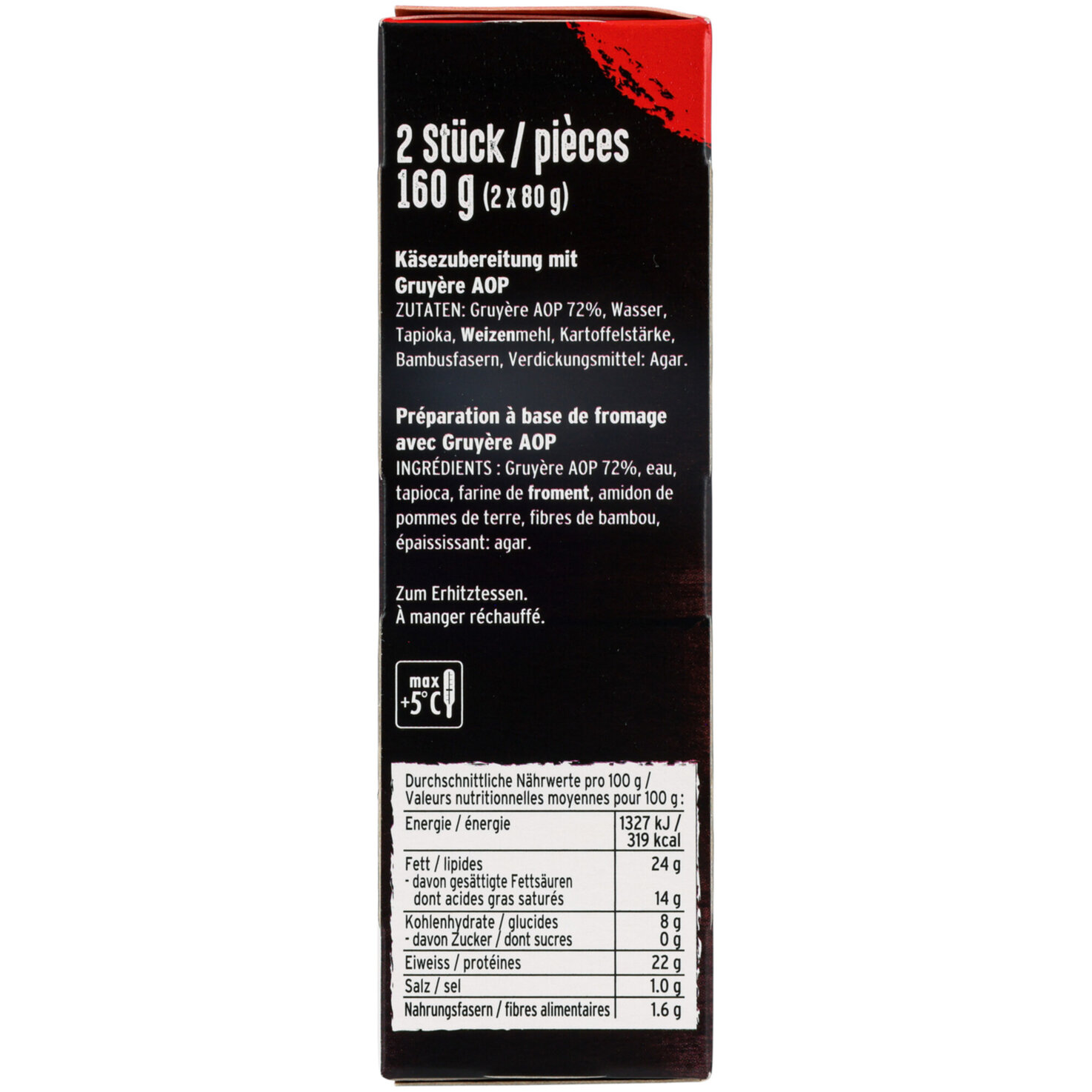 Baer Grill Tradition AOP Gruyère 2x80g