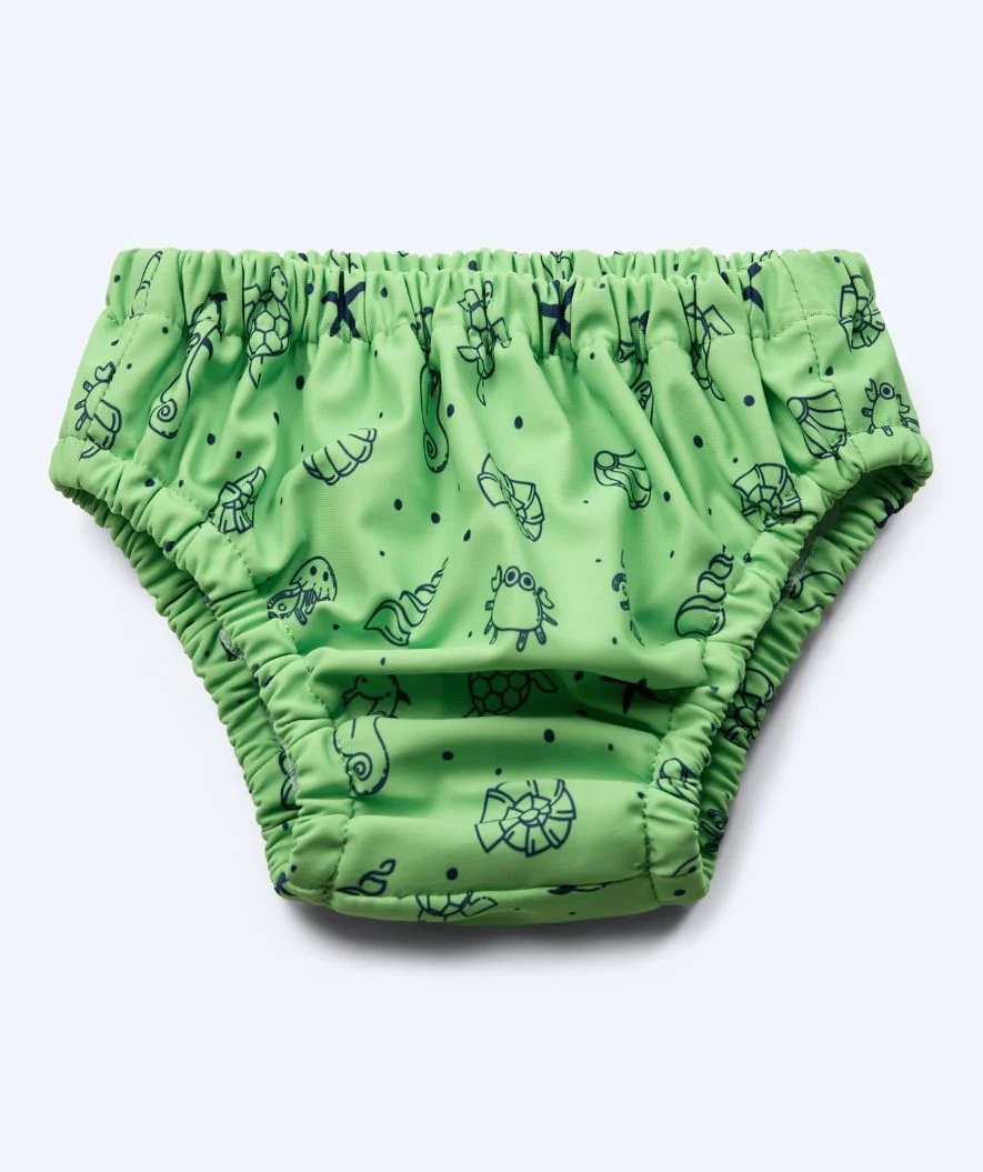 Watery blebadebukser til børn - Foss Lining Nappy - Atlantic Green