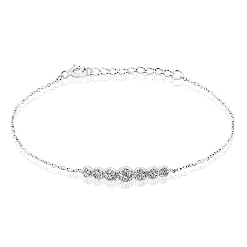 Bracelet Lerzan Argent Blanc Oxyde De Zirconium