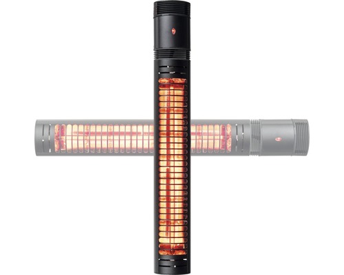 Eurom Slim 1500 terrasverwarmer, 1500 watt, inclusief afstandsbediening