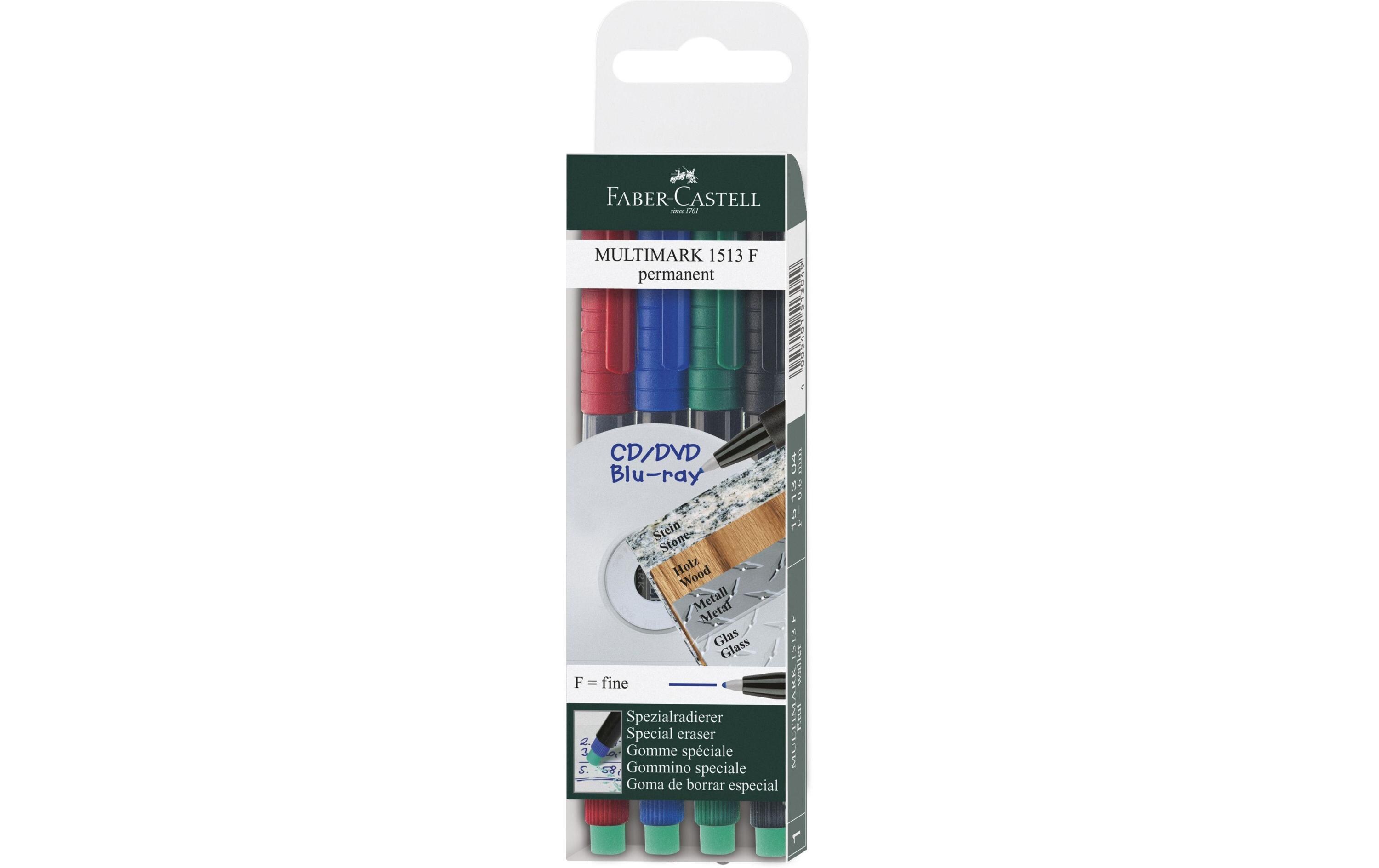 CD/DVD Marker Multimarker F permanent 4er EtuiMarker Multimark permanent Fein 4er Etui