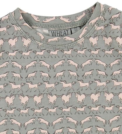 Wheat T-Shirt - Nicola - Light Grey m. Pferde