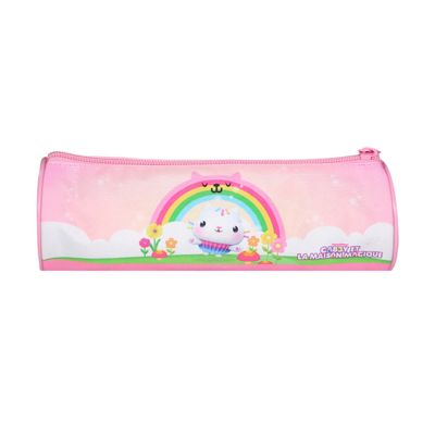 Trousse ronde Gabby et la maison magique - 1 compartiment - rose - Bagtrotter
