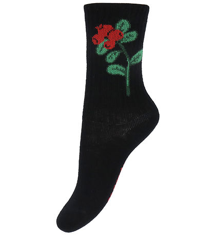 Mini Rodini Socken - Rib - 2er-Pack - Pfeil Heart - Multi