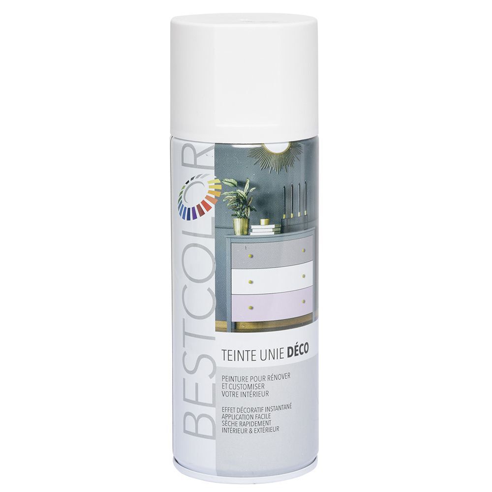 Peinture aérosol blanc mat int/ext 400ml