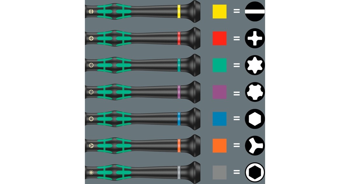 WeraKraftform Micro Big Pack 1 Micro-schroevendraaierset, 25-delig  (Zwart/groen)