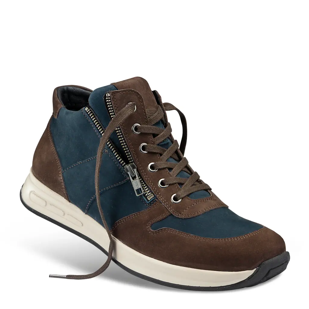 HERREN - Stiefelette VASTO braun-blau