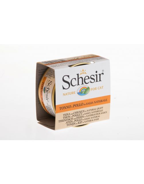 Schesir Kat Blik Natuurlijke Saus 70 g - Kattenvoer