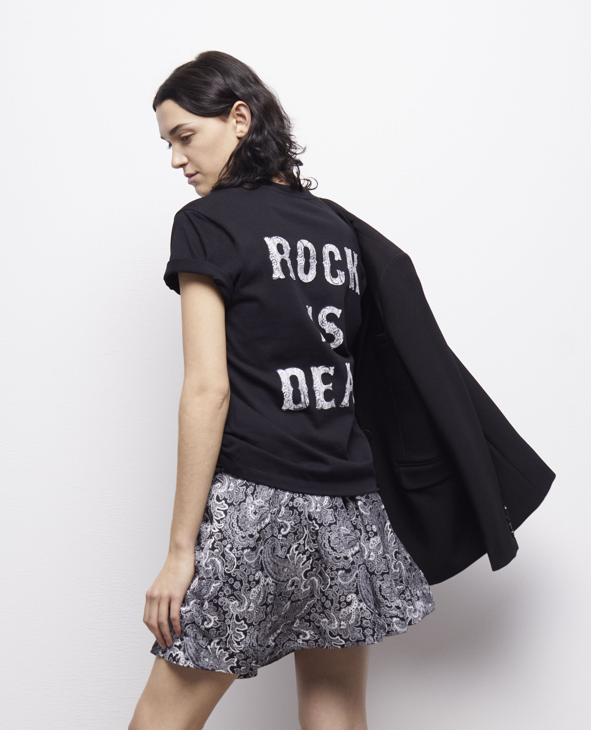 T-shirt sérigraphié noir