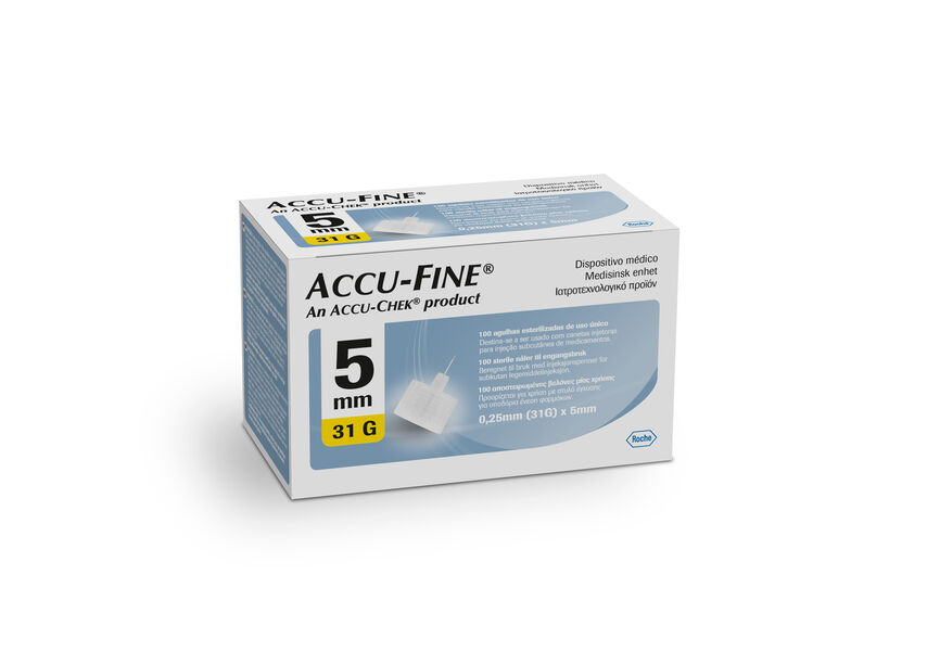 Accu-Fine pennekanyle 31G 5mm 100 stk