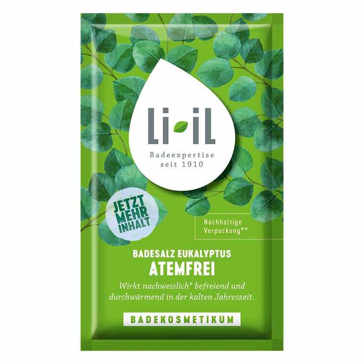 LI-IL Badesalz Eukalyptus atemfrei, 80 g
