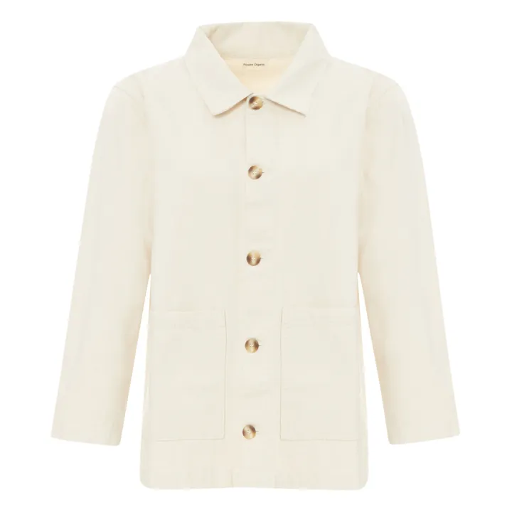Poudre Organic Veste Jaqueta Coton Bio Denim -Collection Femme | Beige