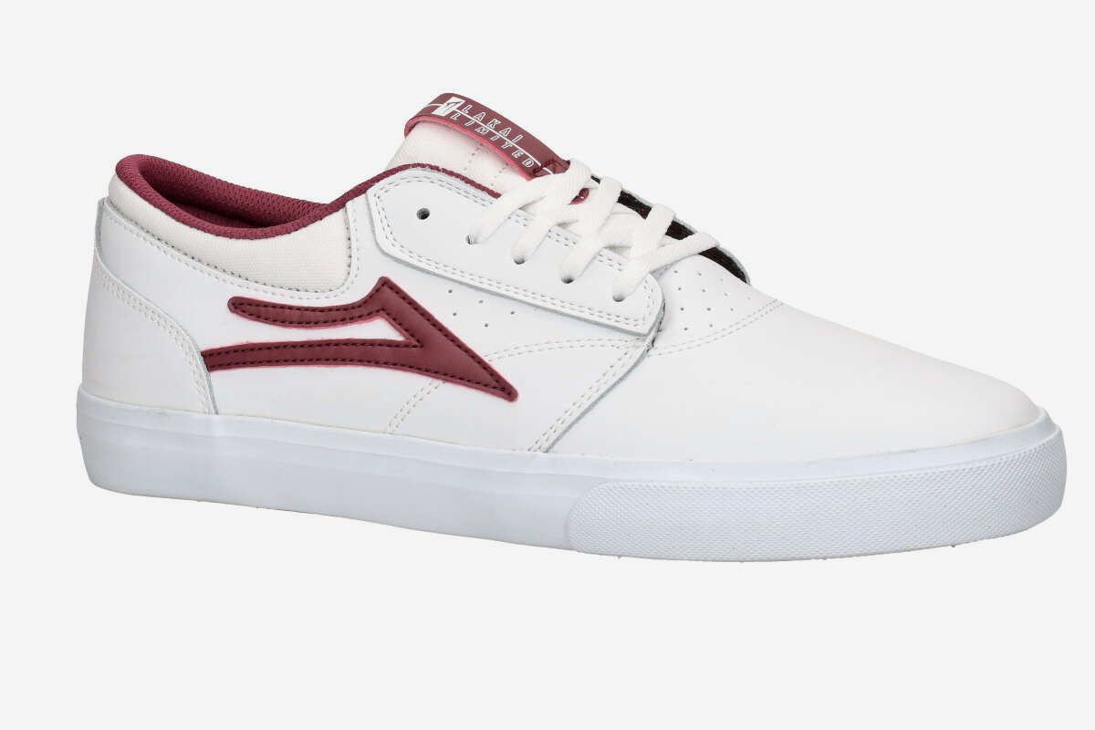 Lakai Griffin Schuh (white burgundy)