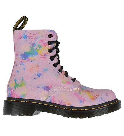 Dr. Martens Stiefel - 1460 Pascal - Pink Rainbow Burst Suede