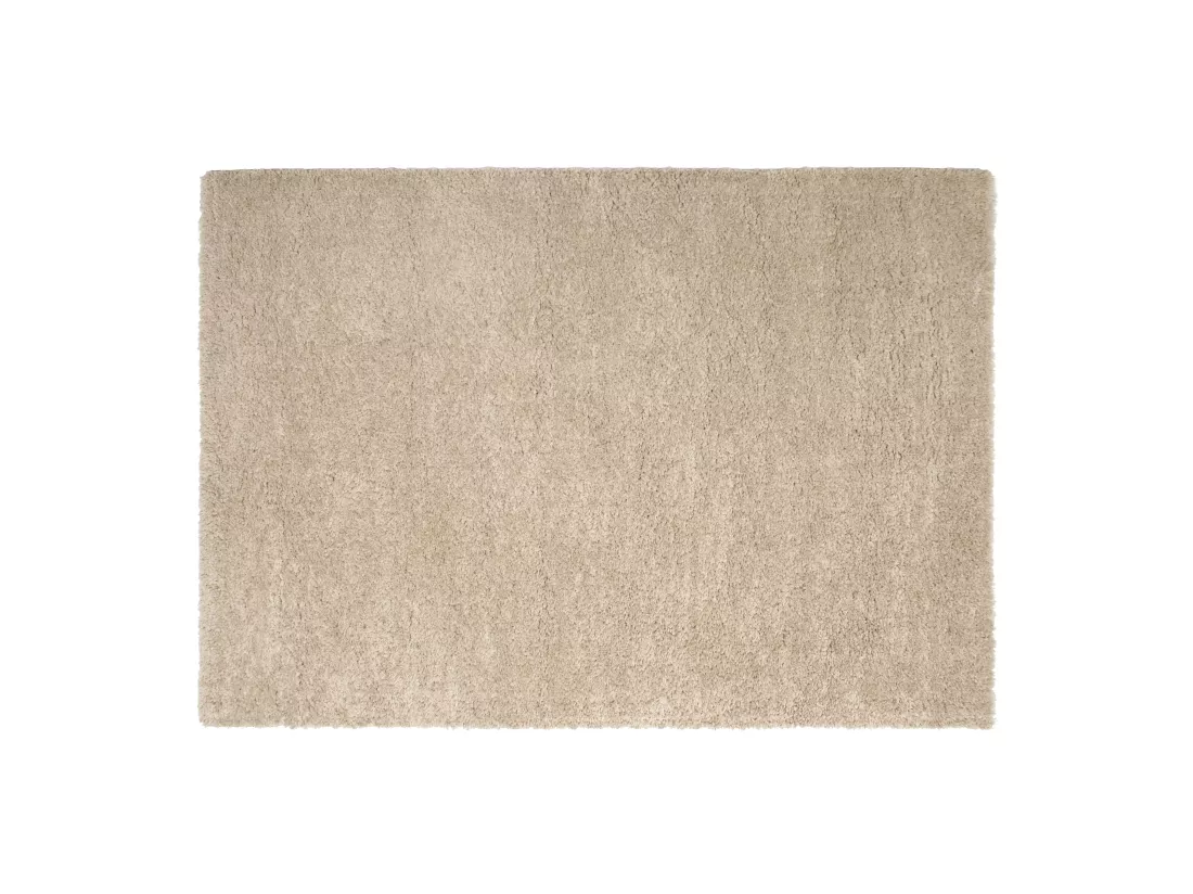 Tapis shaggy à poils longs - 200 x 290 cm - Beige - MILINIO