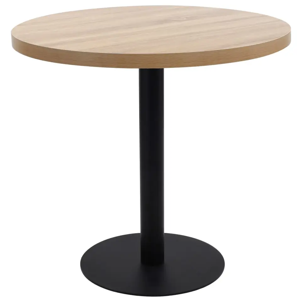 vidaXL - Bistrotafel - Bruin - MDF - 80 x 75 cm