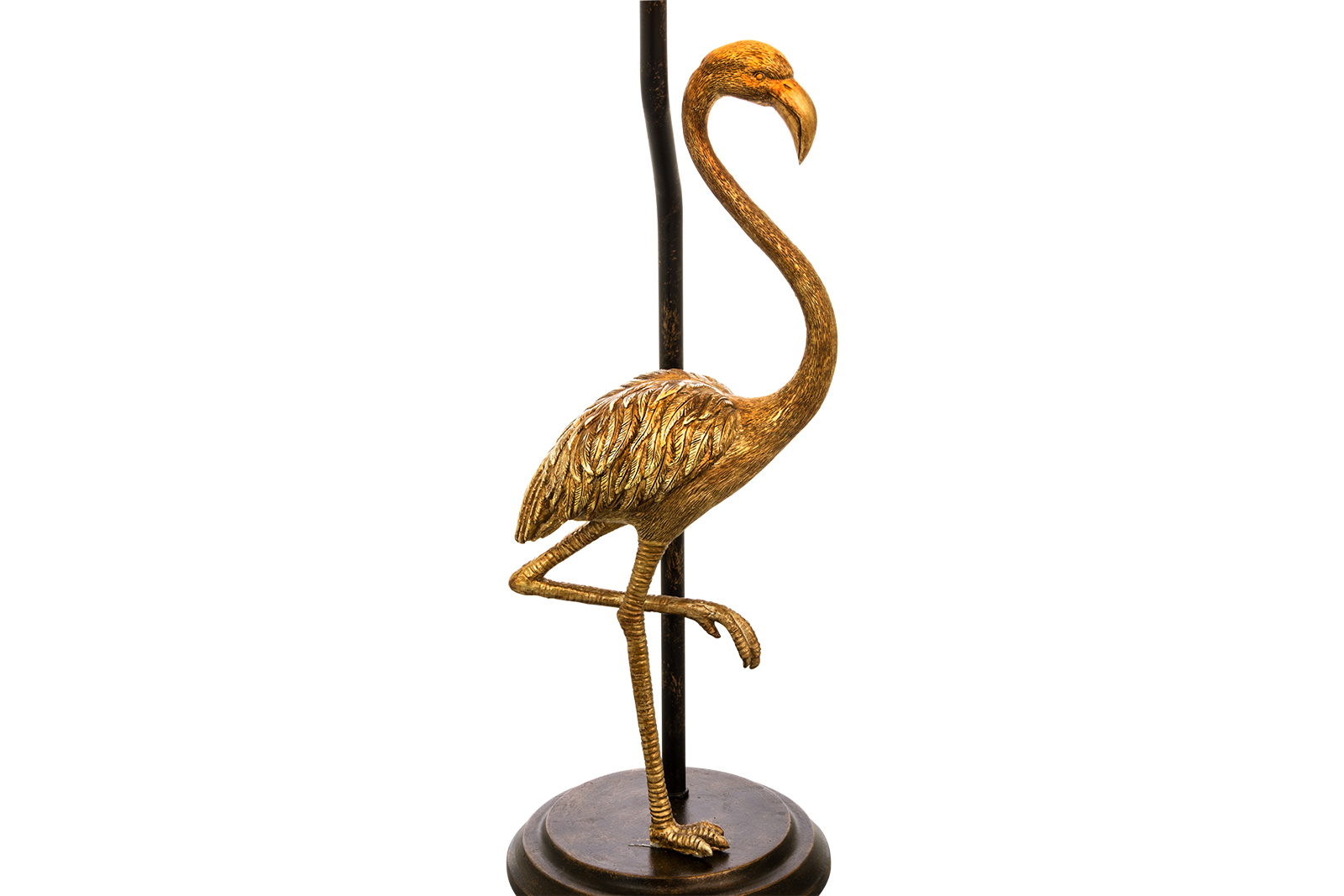 Flamingo bordlampe Sort og gullfarget