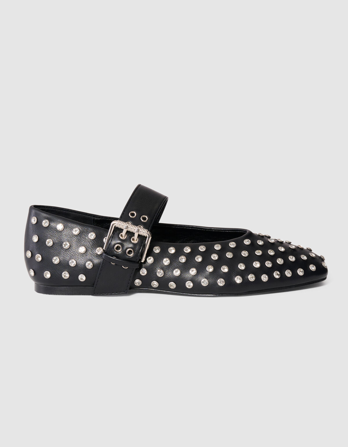 Strass Studs Ballerina's Zwart