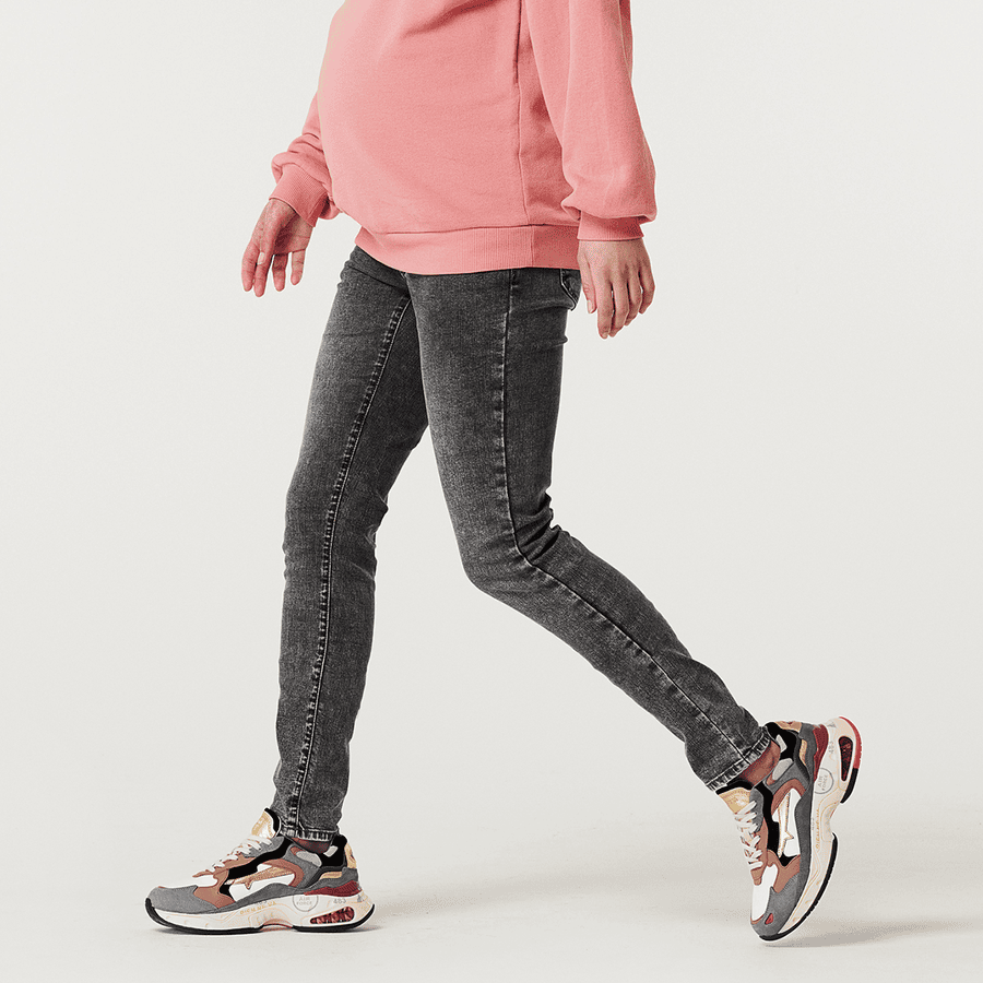 SUPERMOM Skinny Umstandsjeans Austin Grey Denim