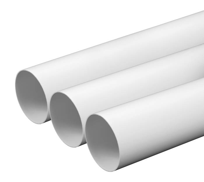 Luftkanal hvid Ø100 x 500 mm