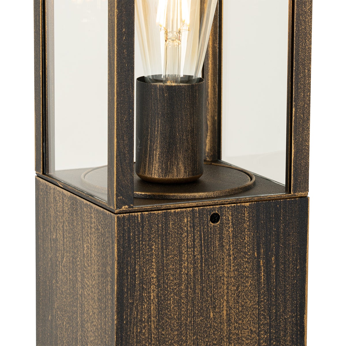 Vintage buitenvloerlamp, antiek goud, 80 cm, IP44 - Charlois