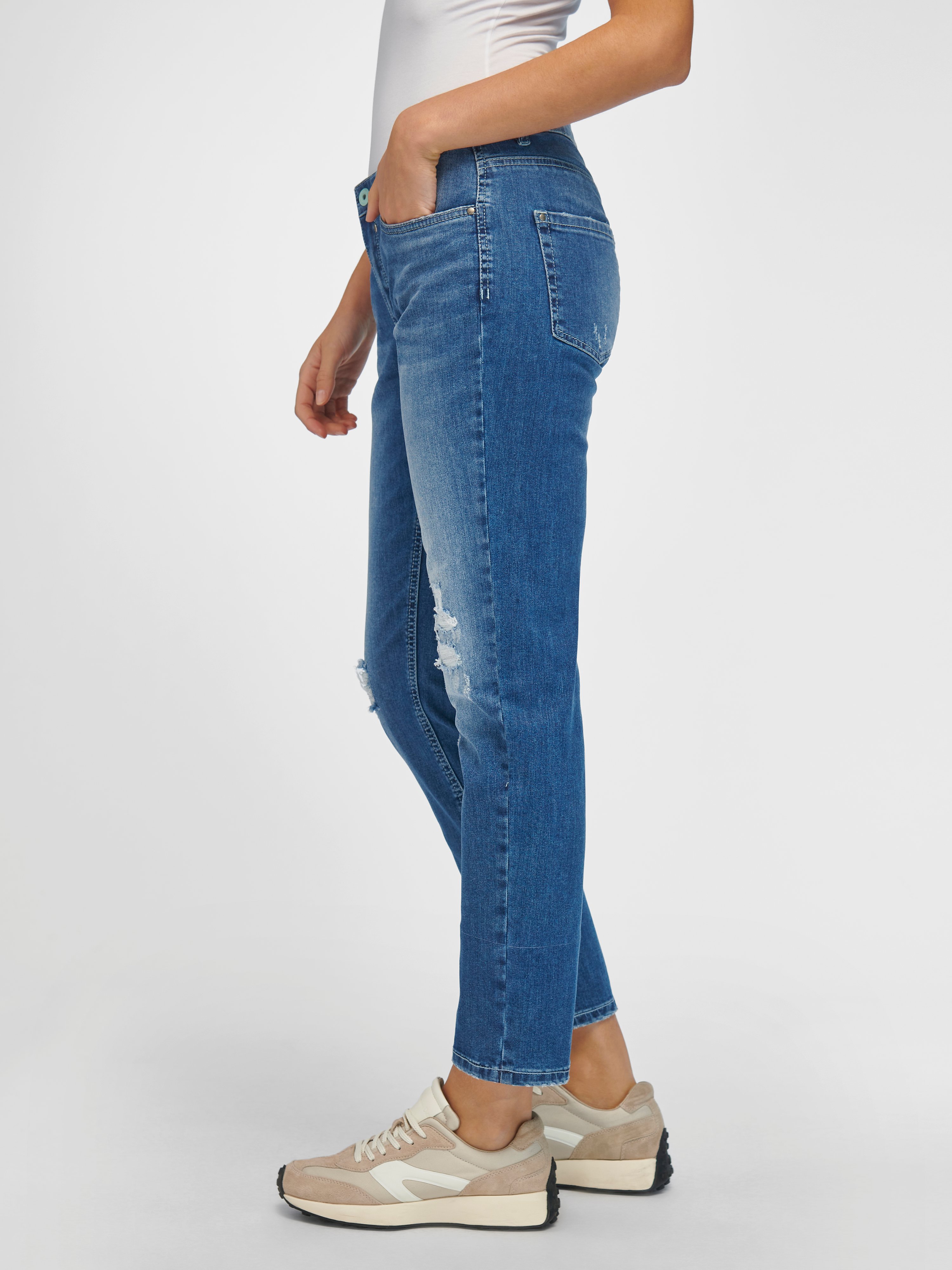 Knöchellange Loose Fit-Jeans Modell Grace