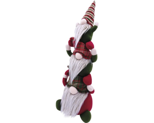 Decoratief figuur Lafiora 3 Kerstmannen H 56 cm