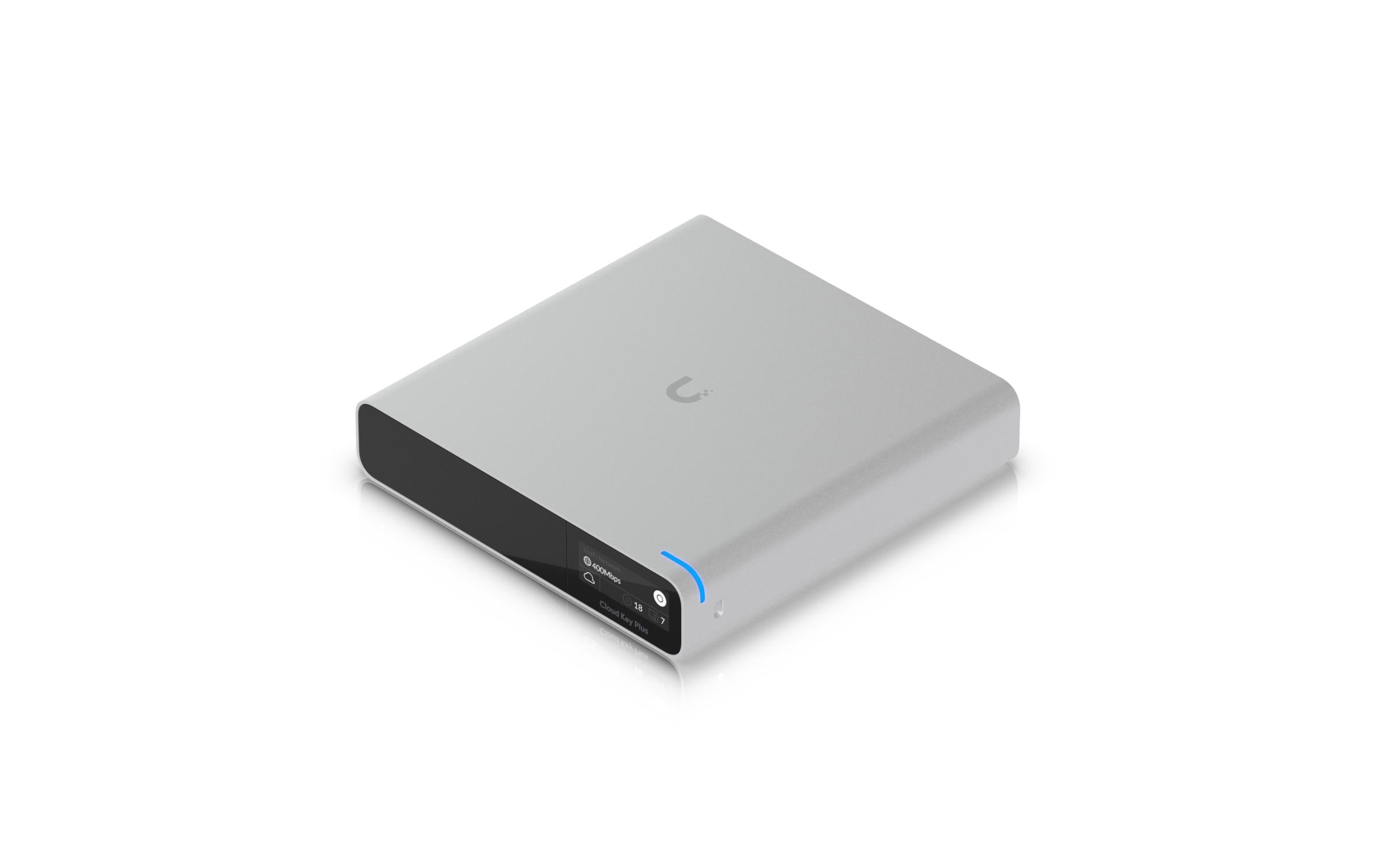 CloudKey+ 1 TB SSD<br>Kompakte All-in-One-Lösung für das UniFi-Management mit integriertem 1TB SSD-Speicher und PoE-Unterstützung