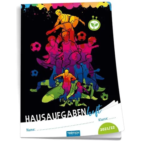 Trötsch Hausaufgabenheft Grundschule, Fußball, 2021/2022, Schülerkalender für die Grundschule