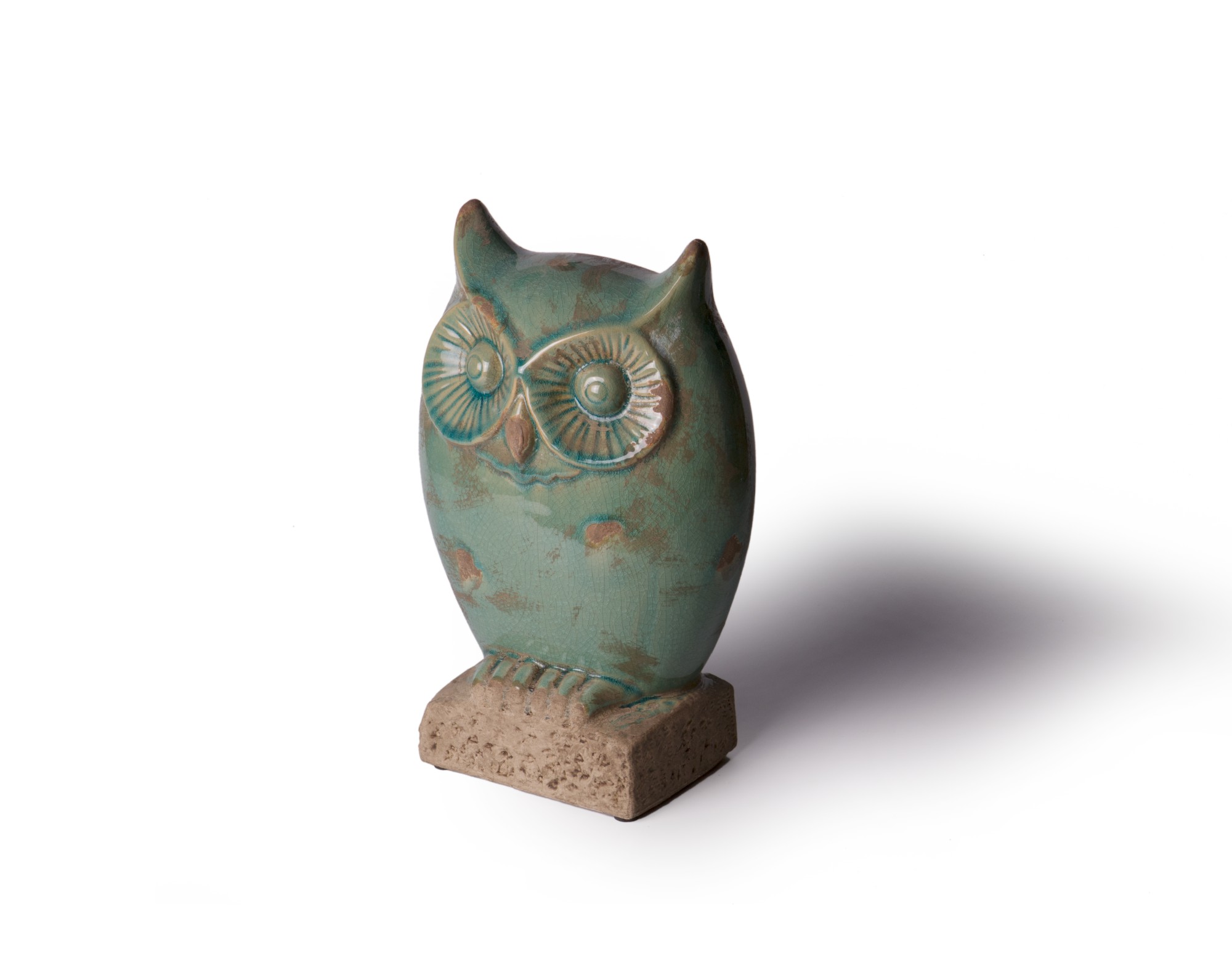 Keramikeule, grün, B19 cm, H 30 cm von fischer's lagerhaus