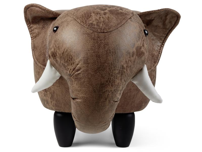 zoosy Kinderhocker Elephant Thabo Braun Taburett in Elefantenform