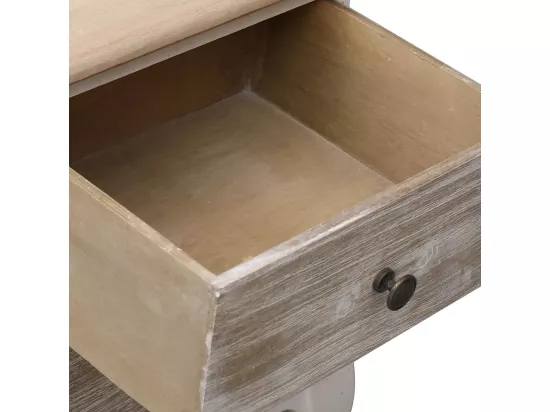 2 pcs Tables de chevet 35x30x50 cm Bois de Paulownia