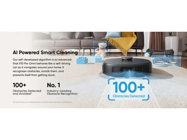 Eufy X10 Pro Omni, Sort, Rund, 2,5 L, 3 L, 113,5 mm, 327 mm