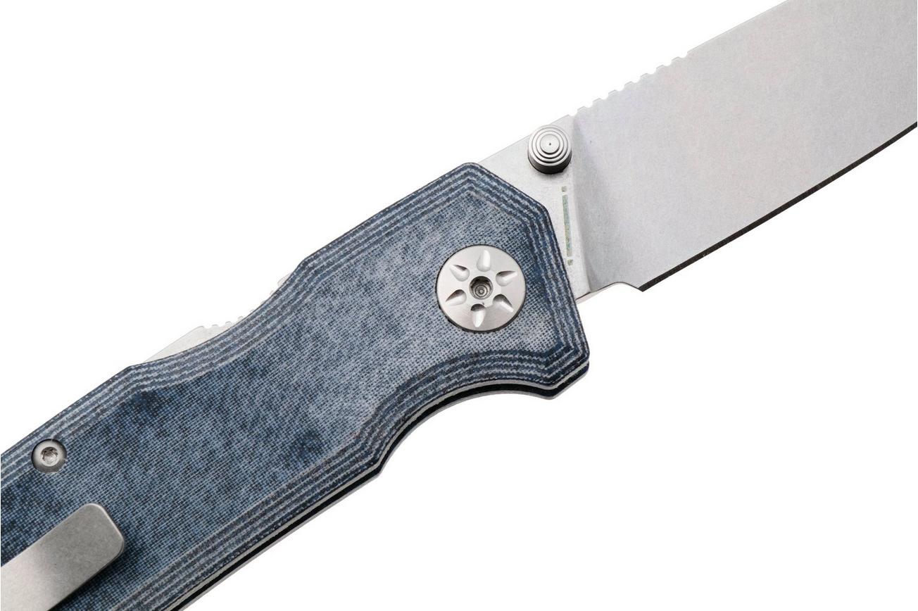 Maserin 630/MCJ Pulse Magnacut, Denim Jeans Micarta, zakmes, Igor Bortolussi design