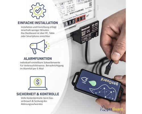 iQ gasGuard - Smart Home Retrofit voor gasmeters