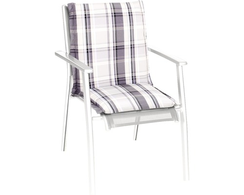 Kussen voor lage rugleuning 100 x 50 x 8 cm Dralon polyester grijs