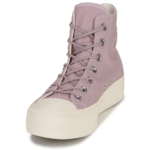 Converse - CHUCK TAYLOR ALL STAR LIFT PLATFORM SUMMER UTILITY-LUCID LILAC/V - Violet